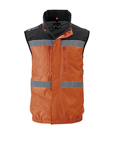 STATUS 空調服 オレンジ/黒 反射ストライプ付き STATUS 空調服 オレンジ/黒 反射ストライプ付き